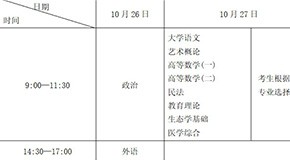 2019年全國成人高校招生統(tǒng)一考試時間表